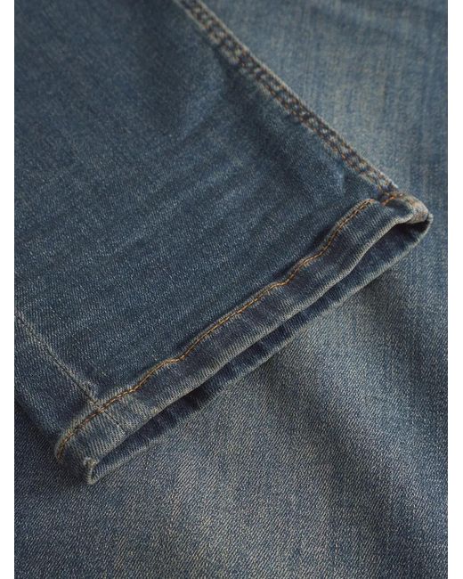 Gabba Blue Rey Faded Denim Jeans for men