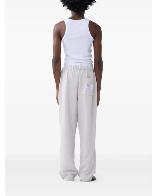 New Amsterdam White Drawstring Pocket Trousers