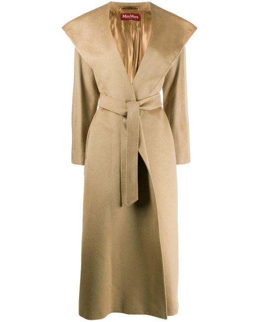 Max Mara Studio Brown Danton Robe Coat