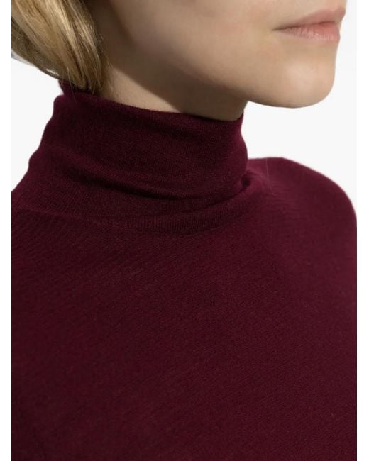 Lisa Yang Purple Lory Roll-Neck Sweater