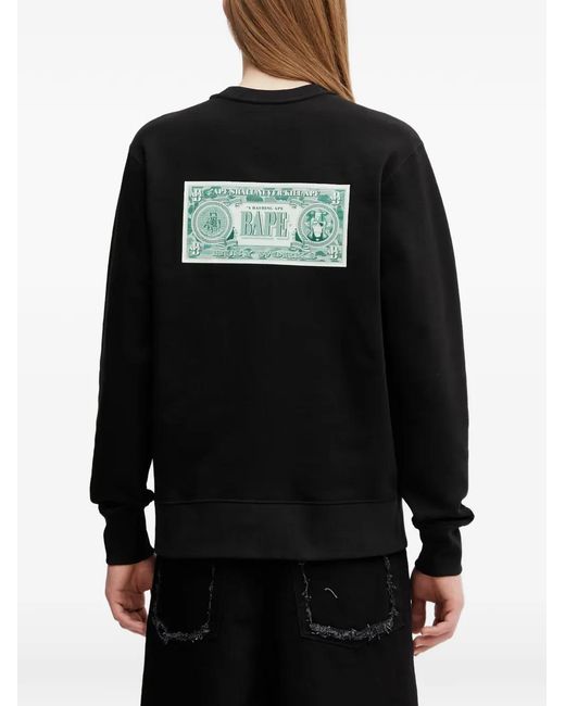 A Bathing Ape Black Sweat À Patch Logo for men