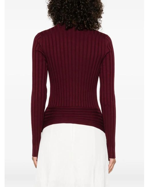 Stella McCartney リブ トップ Purple