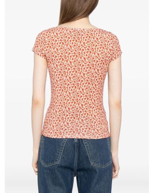 Top Bardot Reformation de color Pink