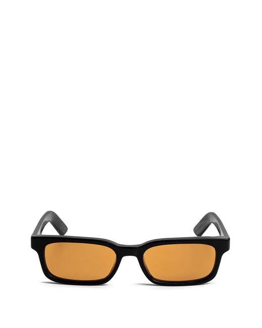 Retrosuperfuture Black Gesto Rectangle-Frame Sunglasses