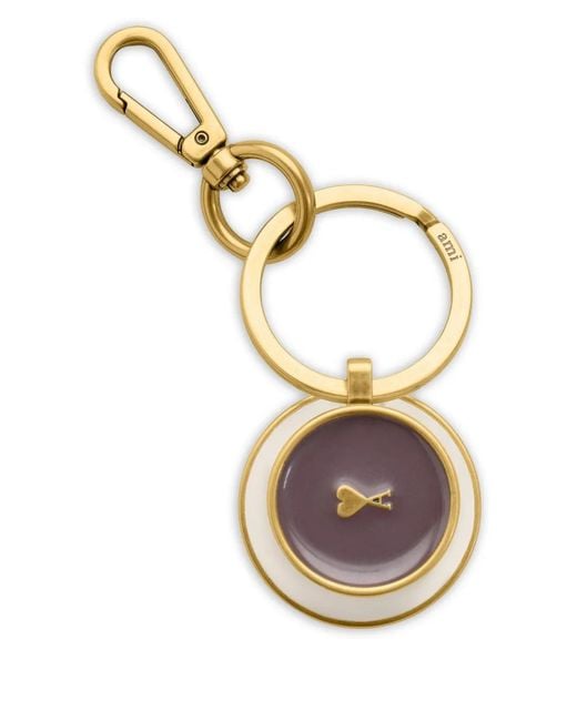 AMI White Ami De Coeur Coffee Cup Keyring