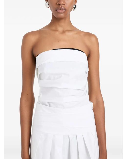 Proenza Schouler White Maisy Strapless Top