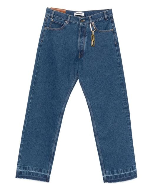 DARKPARK Blue Chain-Embellished Jeans for men
