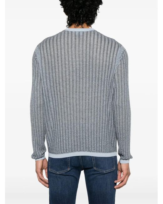メンズ Emporio Armani テクスチャード セーター Gray