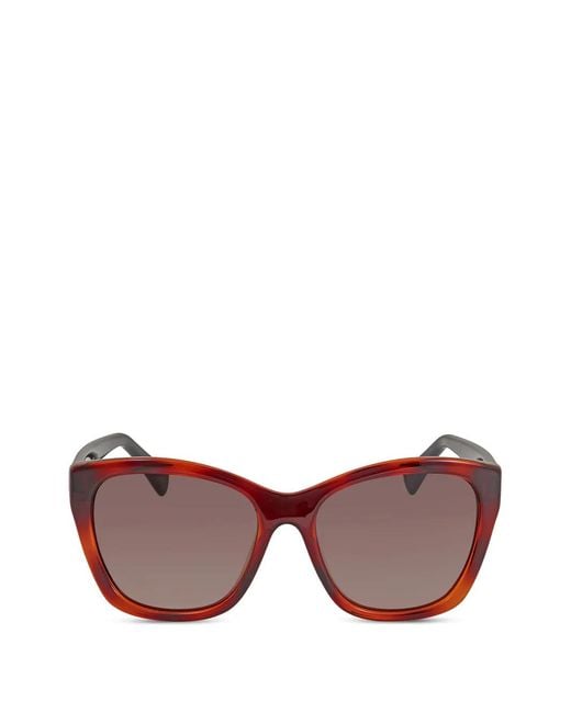Ferragamo Eyewear Pink Cat-Eye Sunglasses