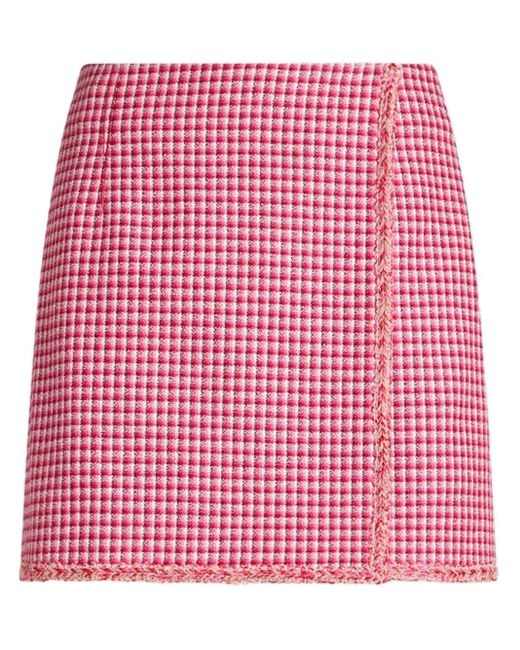 Etro Geruite Mini-Rok in het Red