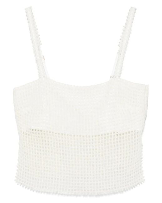 Cult Gaia White Coralie Top