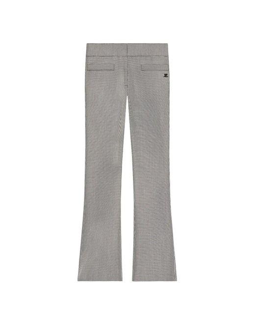 Courreges Gray Houndstooth Pants
