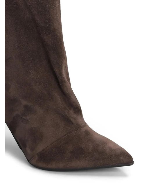 Fabio Rusconi Brown Suede Pointed-Toe Boots