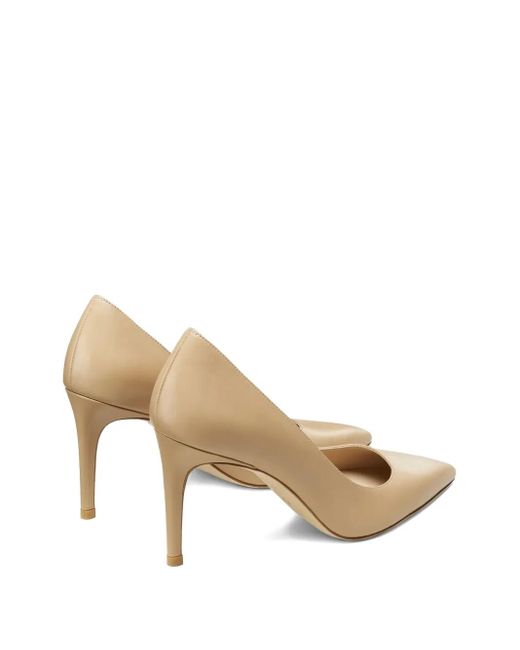 Stuart Weitzman Natural Pointed-Toe Stiletto Pumps