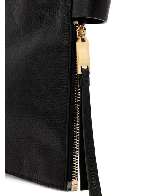 AllSaints Black Marlo Tote Bag