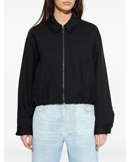MICHAEL Michael Kors Black Zip-Up Bomber Jacket