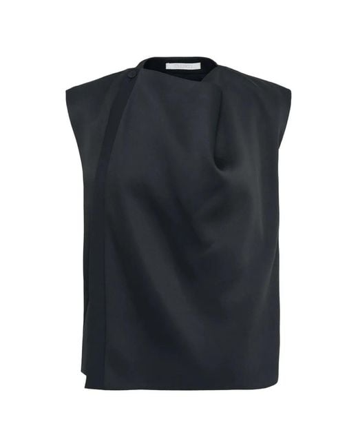 Club21 Blue Noelle Draped Blouse