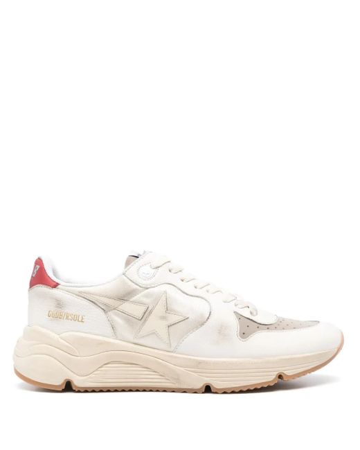 Golden Goose Deluxe Brand White Flat Shoes for men