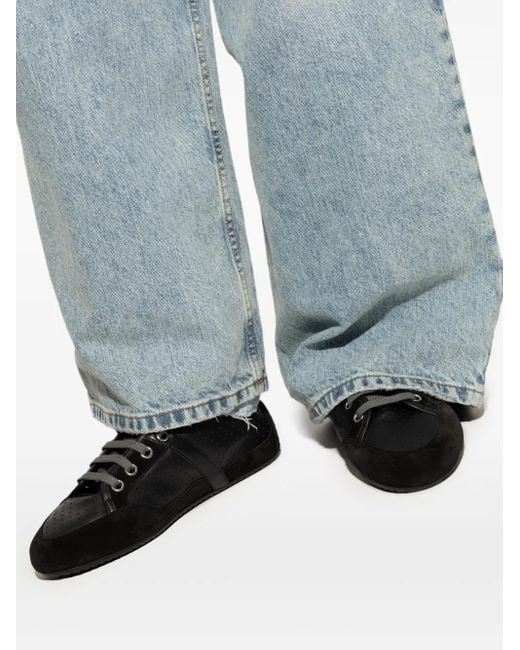 Givenchy Black Perforated Slim Sneakers for men