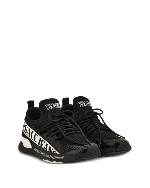 Versace Jeans Couture Black Dynamic Sneakers for men