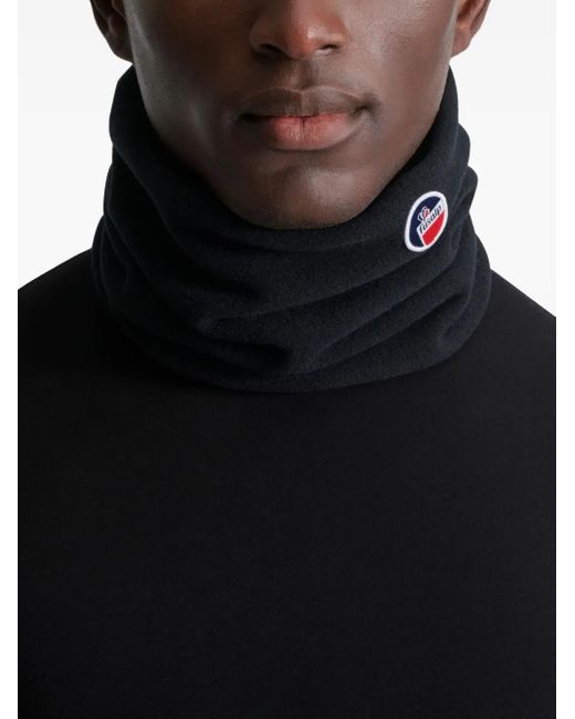 Braga de cuello de vellón con logo bordado Fusalp de color Black