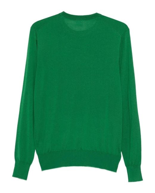 Aspesi Green Crew-Neck Sweater for men