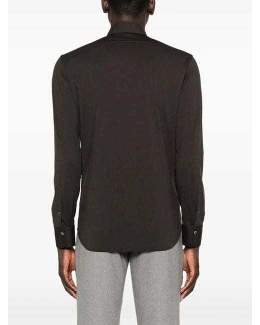 Alessandro Gherardi Black Long-Sleeve Button-Up Shirt for men