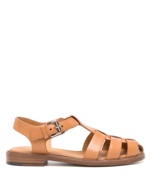 Church's Brown Fisher Caged Leather Sandals