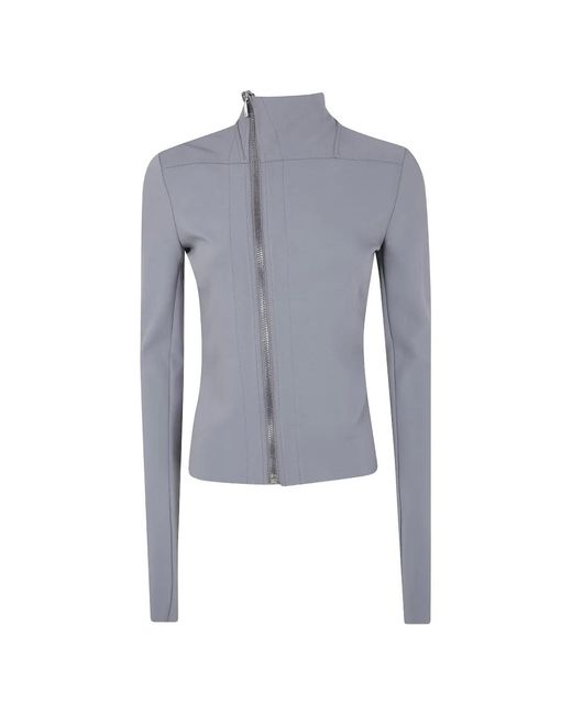 Rick Owens Blue Gary Zip-Up Jacket