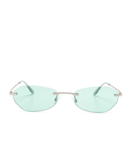 Our Legacy Green Adorable Oval-frame Sunglasses