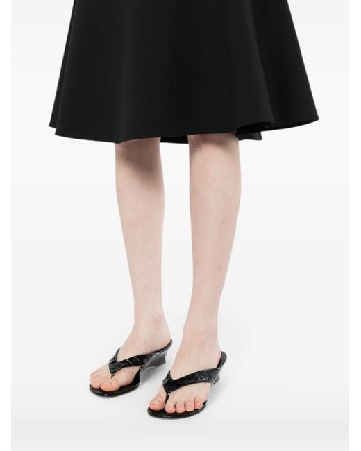 JNBY Black Fishtail A-Line Skirt