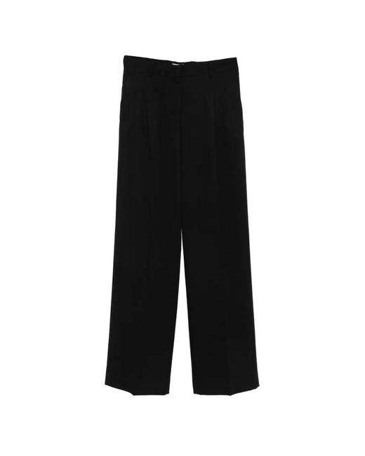 Cellar Door Black Wilma Pleated Trousers