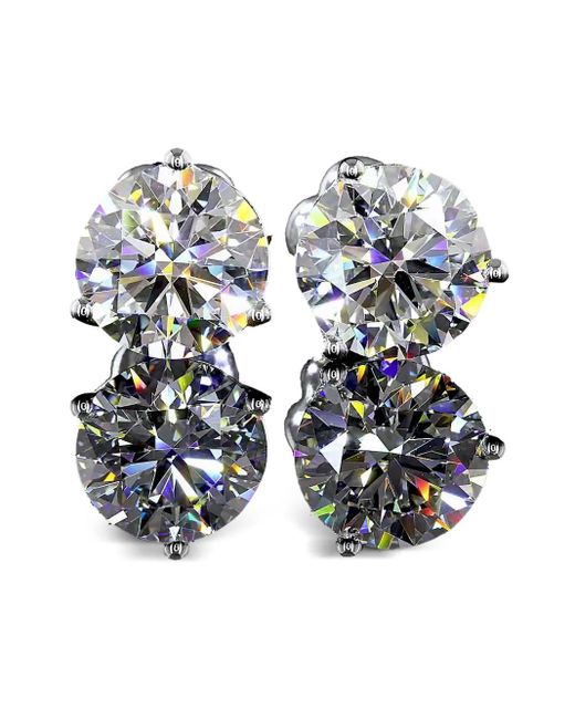 Jewels Aficionado White 14K Diamond Stud Earrings