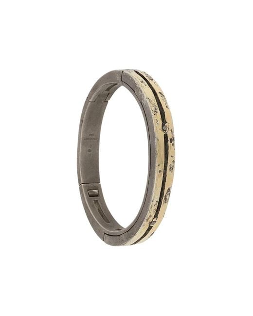 Parts Of 4 Metallic Sistema Hammered-Effect Bracelet