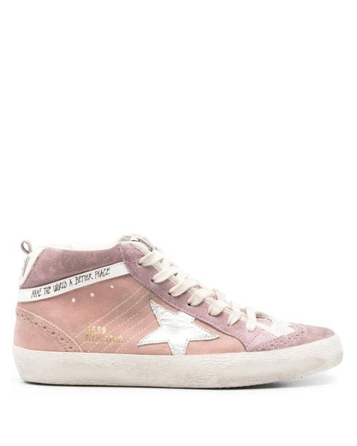 Golden Goose Deluxe Brand Pink Mid Star Sneaker