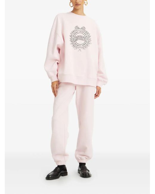 ROTATE BIRGER CHRISTENSEN Pink Elasticated Track Pants