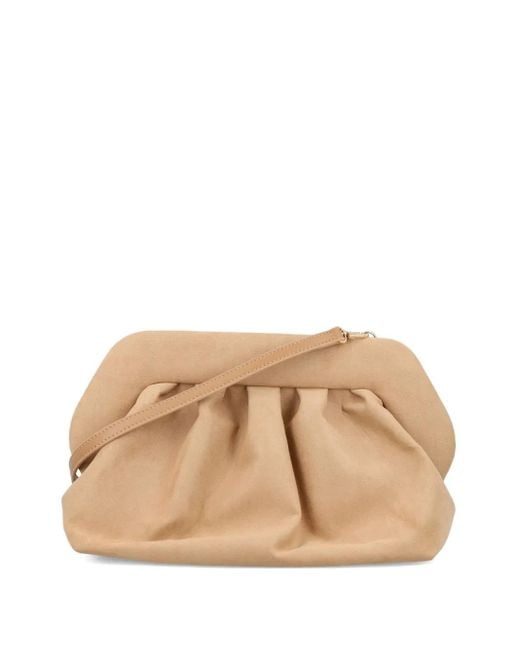 THEMOIRÈ Natural Bios Pleated-Frame Clutch Bag