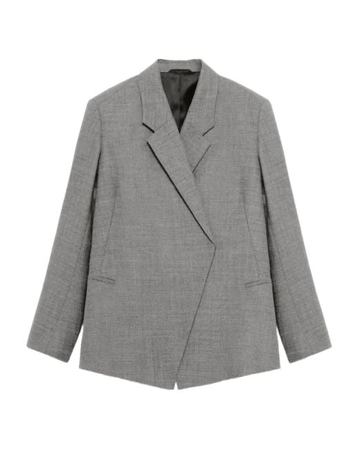 Blazer À Fermeture Asymétrique BITE STUDIOS en coloris Gray
