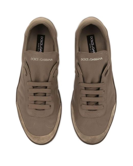 Dolce & Gabbana Brown Saint Tropez Low-top Sneakers for men
