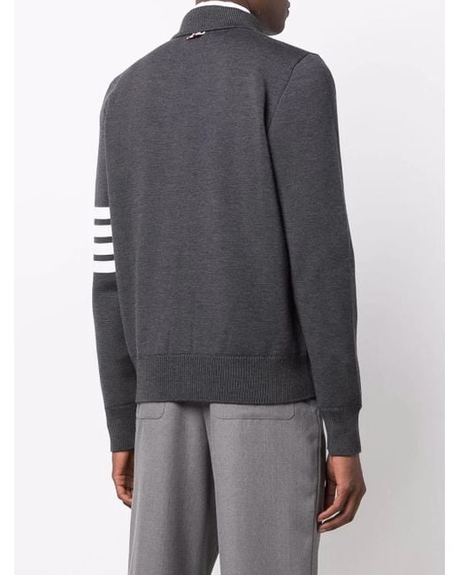 Maglione Con Dettaglio A Righe di Thom Browne in Gray da Uomo