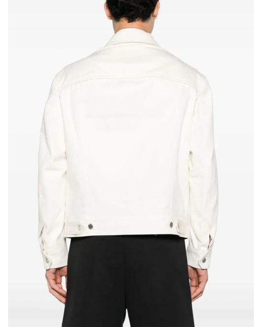 Neil Barrett Natural Panelled Twill Shirt Jacket for men