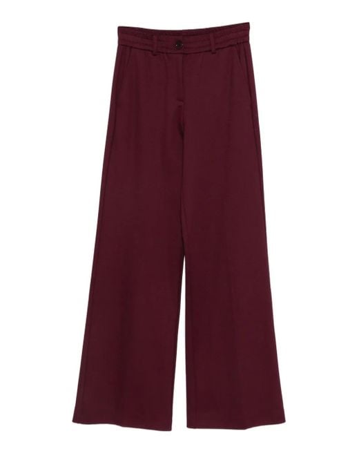 Patrizia Pepe Palazzo Trousers Purple