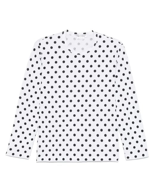 Comme des Garçons ポルカドット Tシャツ White