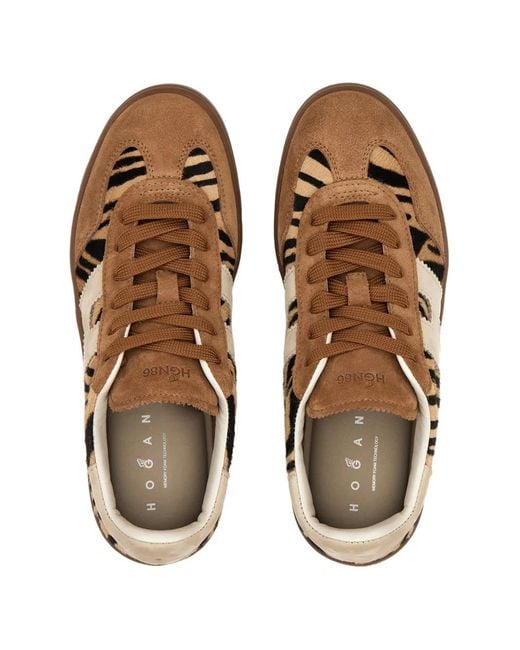 Hogan Brown Cool Sneakers