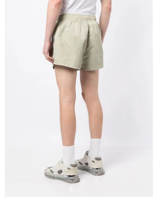 Fear Of God White Essentials Logo-Patch Shorts for men