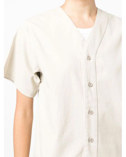 Fear Of God White Button-Up Short-Sleeved Shirt