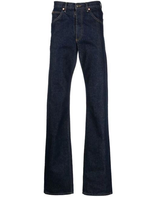 Maison Margiela Blue Mid-Rise Straight-Leg Jeans for men
