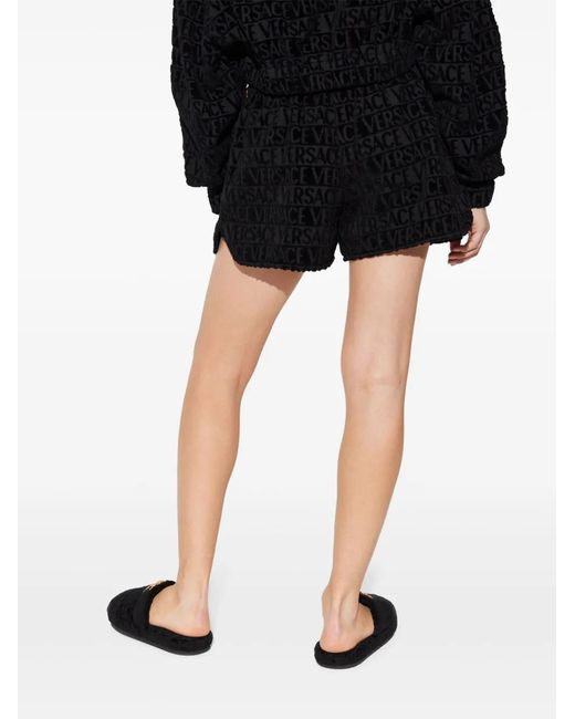 Versace Black I Baroque Shorts