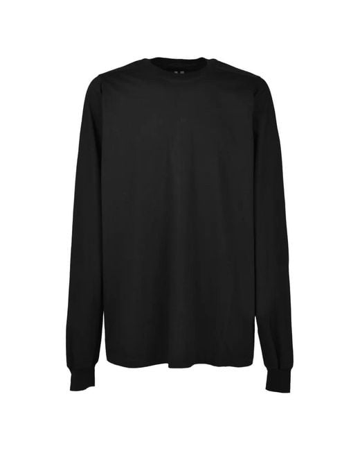 Rick Owens Black Long-Sleeve T-Shirt for men