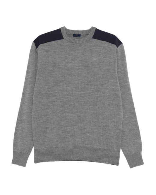 Paul & Shark Gray Virgin Wool Sweater for men